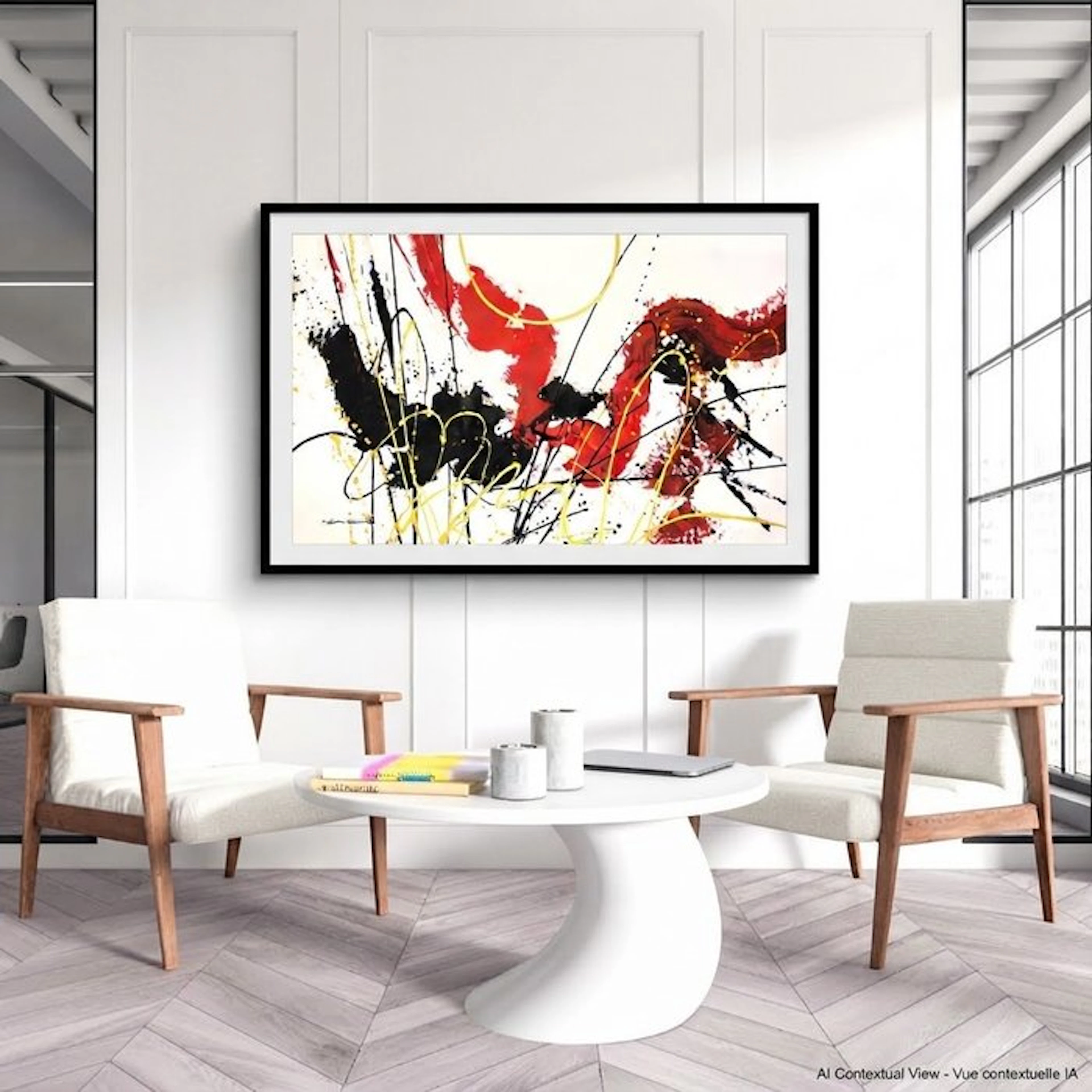 Dam Domido - Flying gold - 160 x 90 cm - white background