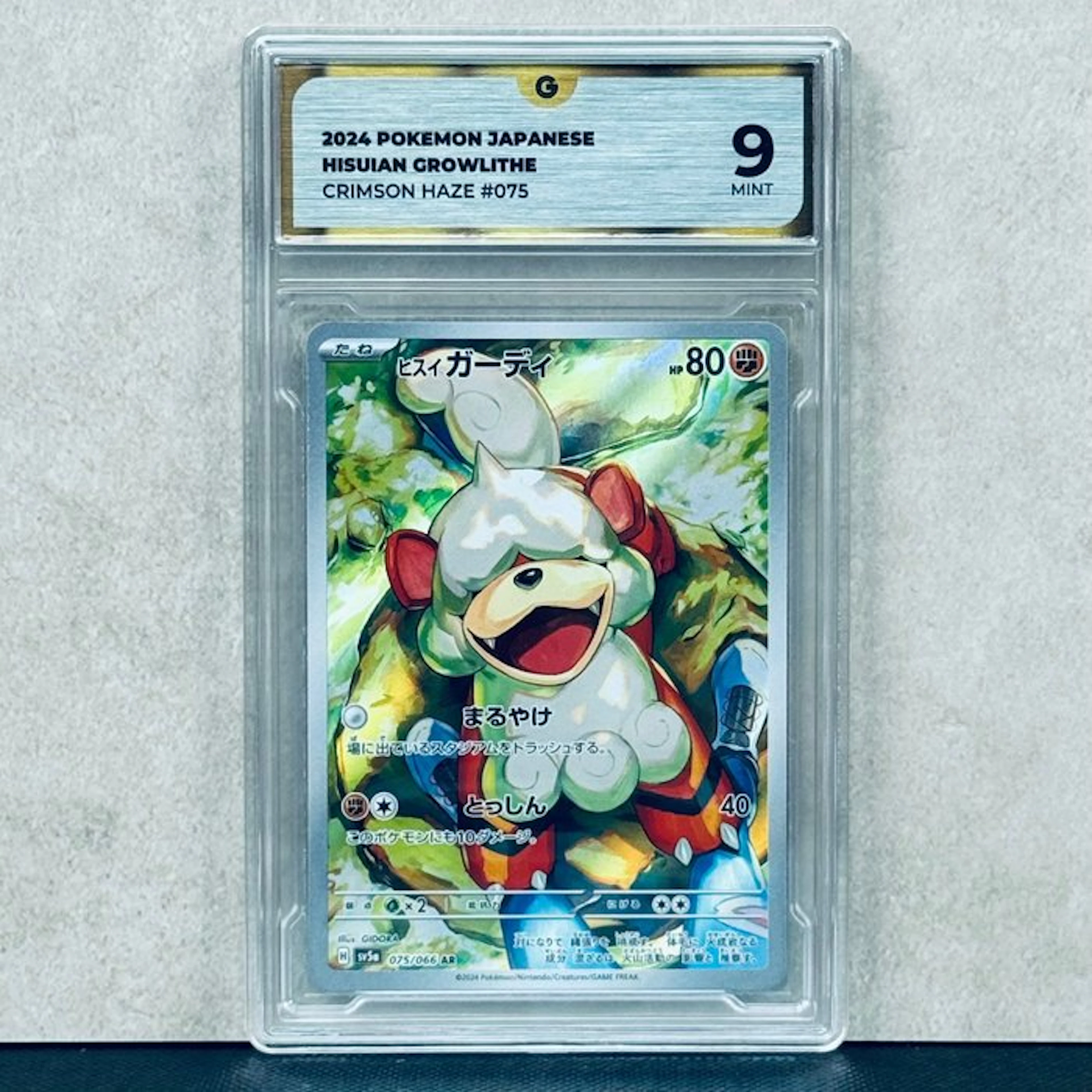 Pokémon Graded card - Hisuian Growlithe #075 2024 POKEMON...
