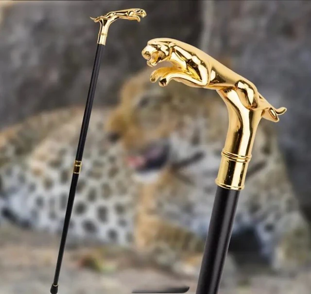 Artwork - Jaguar - EXCLUSIVE-Walking Stick Jaguar edition-Gold edition - 2025