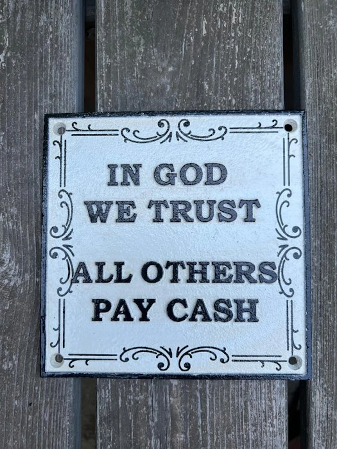 Decorative ornament - Europe - In God We Trust