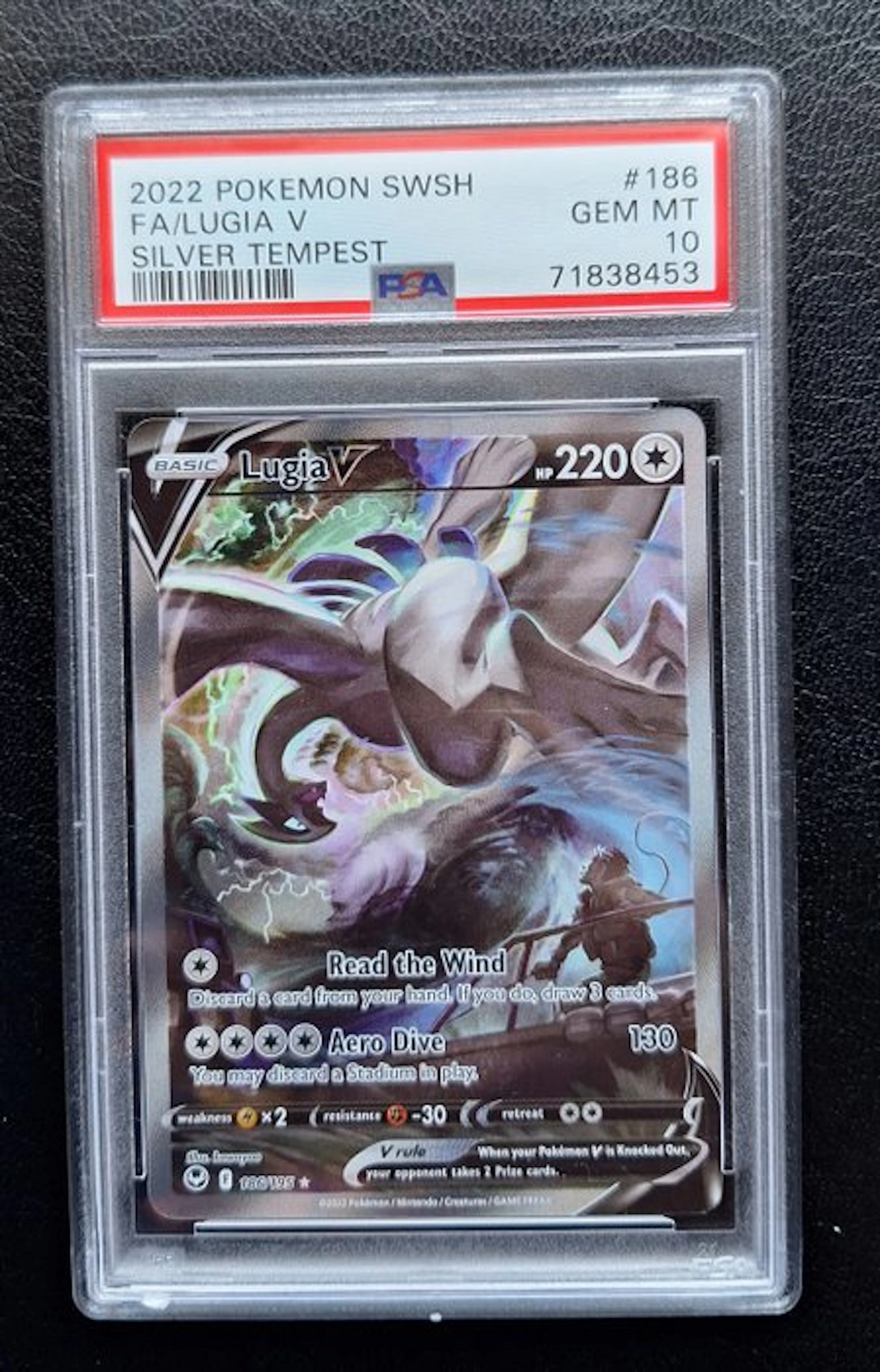 Pokémon - 1 Graded card - Lugia #186 Full art