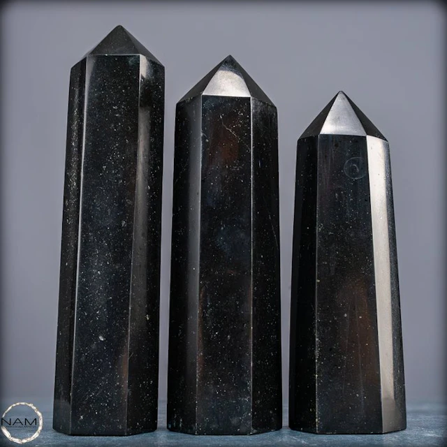 Exclusive Black Tourmaline Obelisk Set – Powerful...