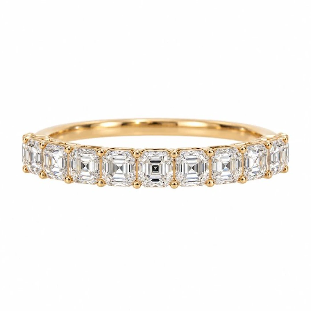 No reserve price - Ring - 14 kt. Yellow gold - 2.10ct. tw. Diamond (Lab-grown)