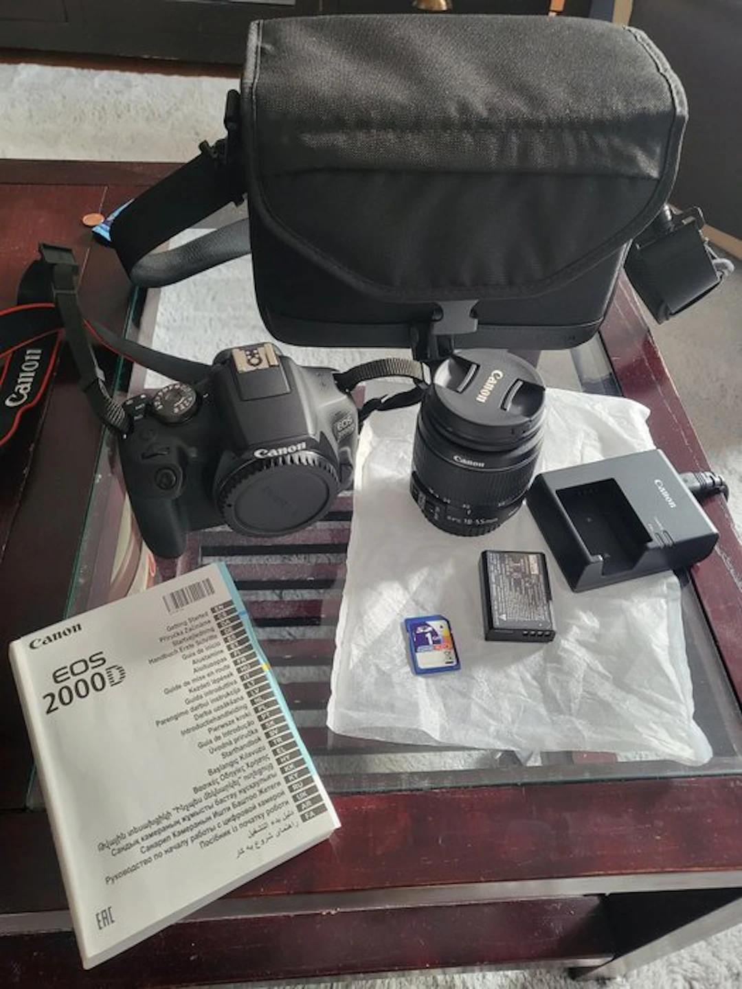 Canon EOS 2000D + EF-S 18-55 IS Digital reflex camera (DSLR)