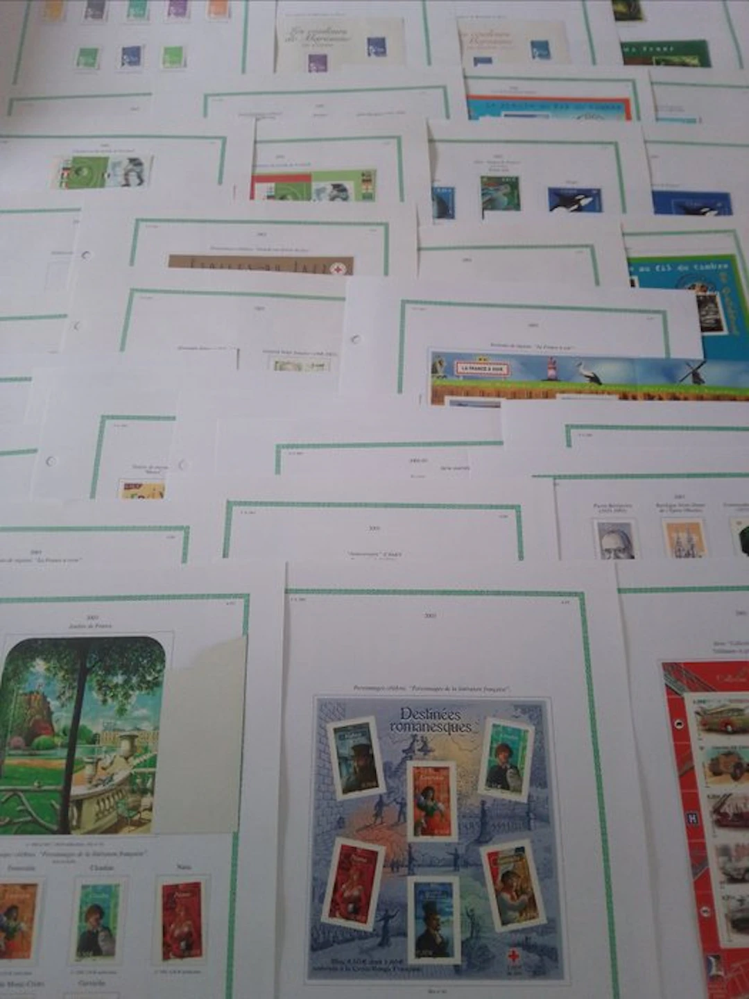 France - France stamp collection: mint stamps, years 2002 to 2003