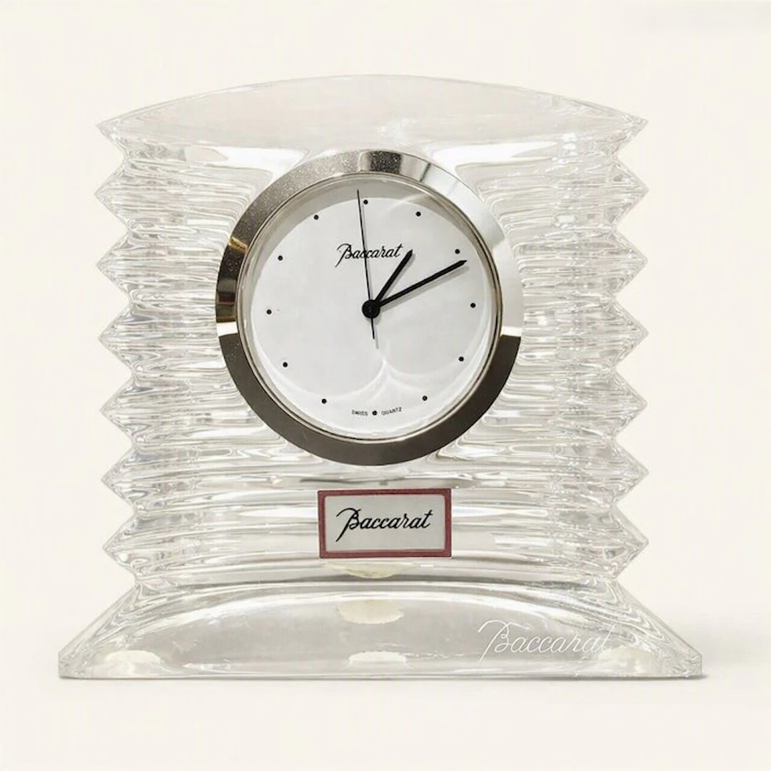 Clock - Baccarat - Crystal - 1990-2000 - Savinel & Roze