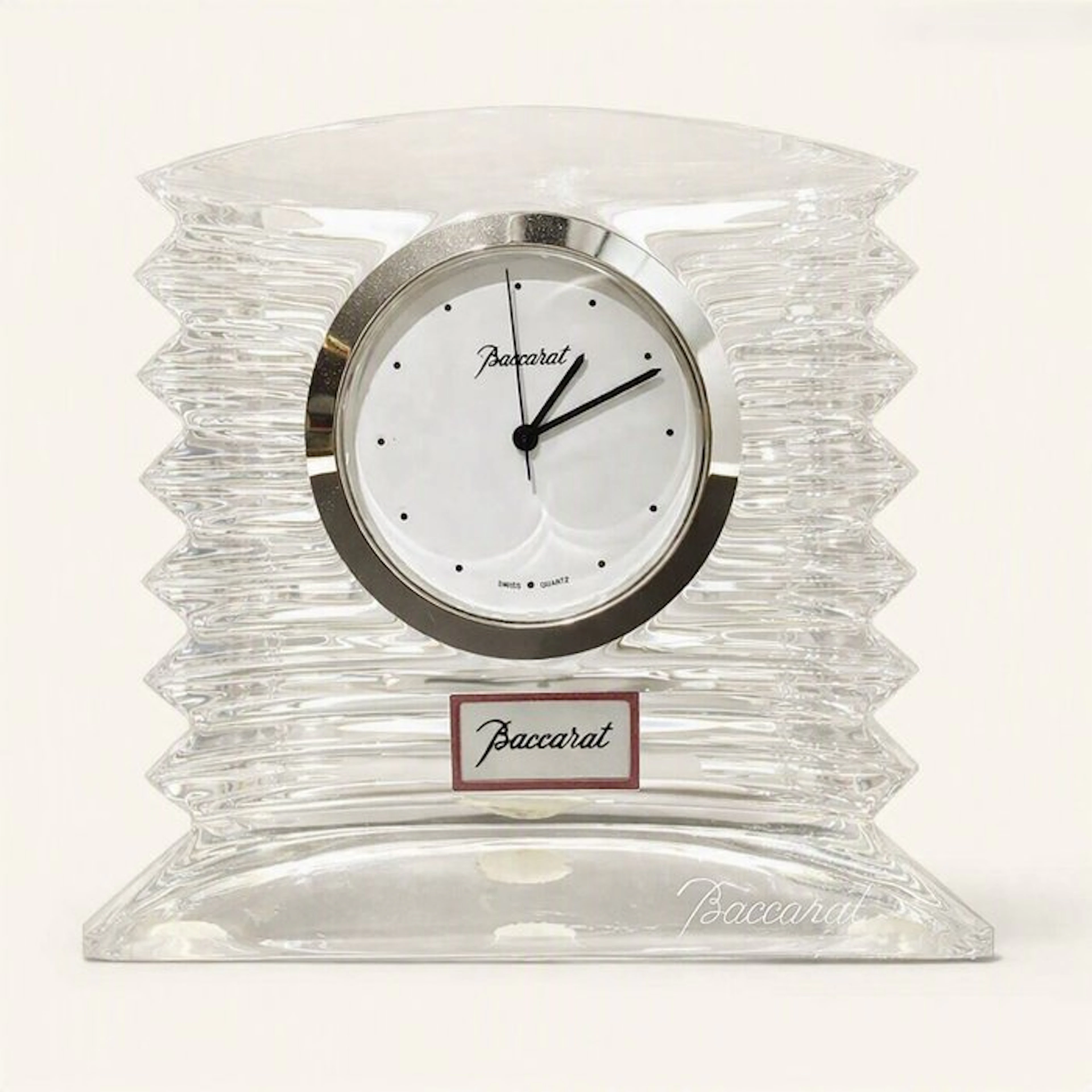 Clock - Baccarat - Crystal - 1990-2000 - Savinel & Roze