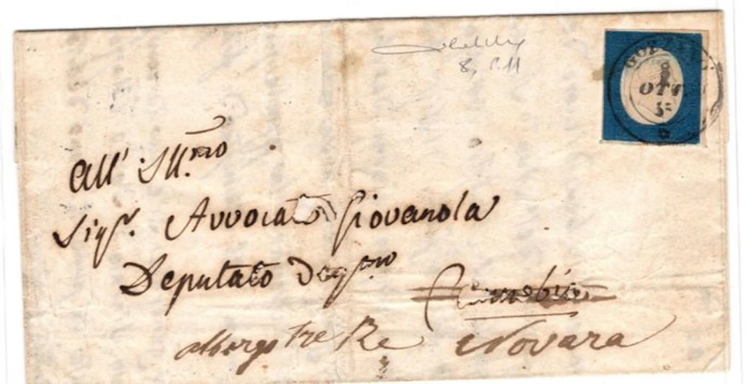 Italian Ancient States - Sardinia 1856/1863 - Lot of stamps and 3 envelopes