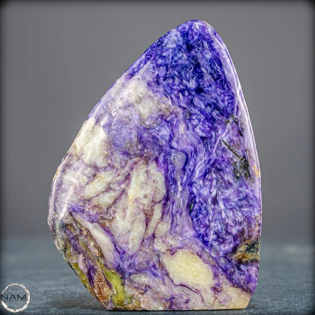 Extremely Rare Natural Charoite Sphere Freeform- 227.38 g