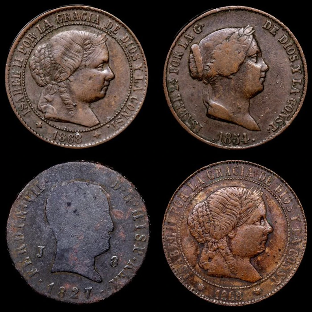 Spain. Isabel II. 8 Maravedís 1827 - 1868 / Jubia y Segovia (No reserve price)