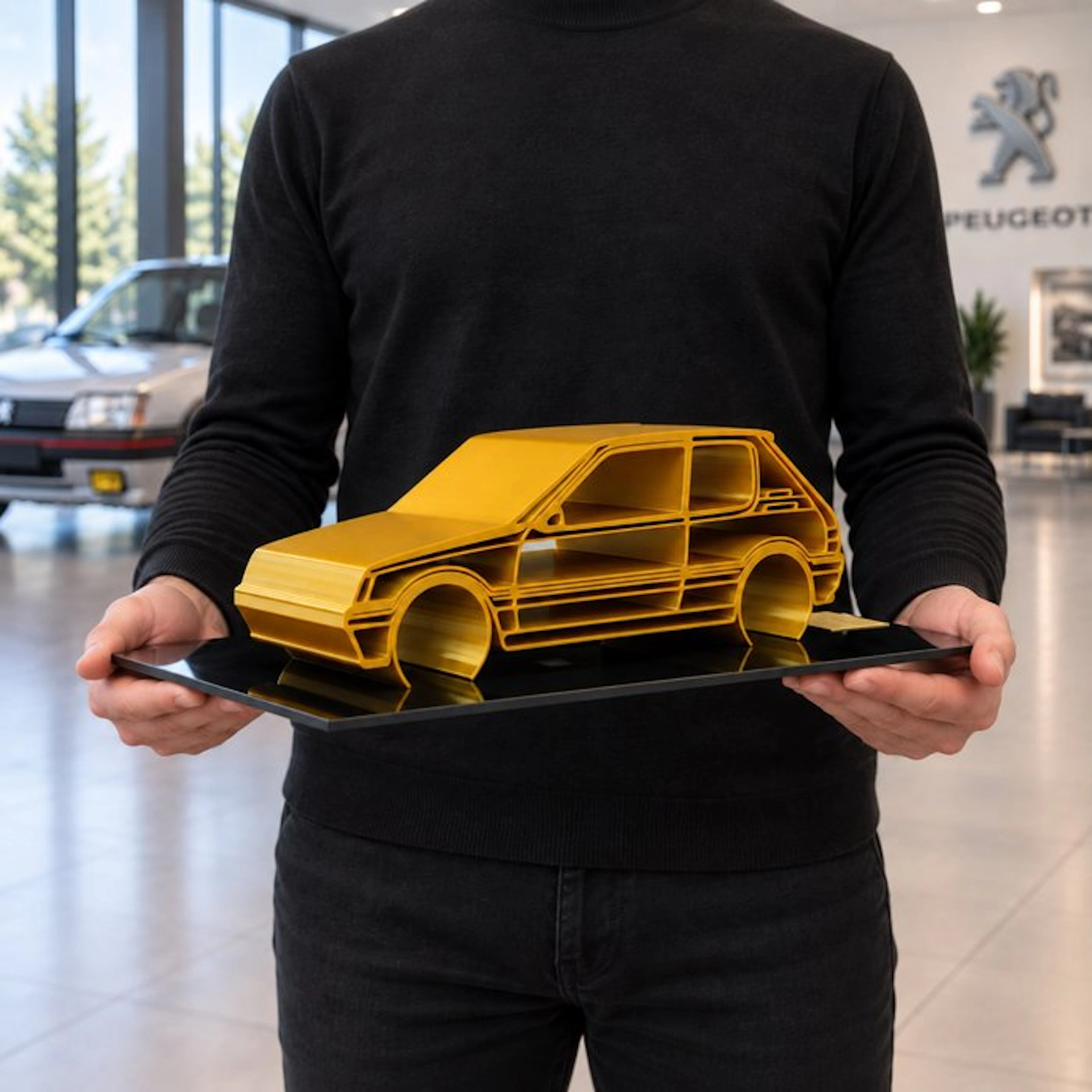 PEUGEOT 205 GT1 - 1/12 Scale - XXL Car Sculpture - 01/30...