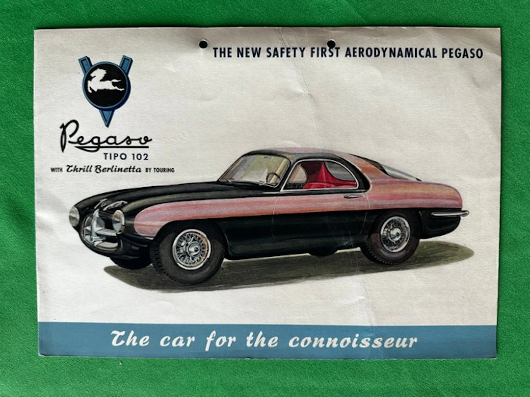 Brochure - Pegaso - Tipo Z-102 Thrill Berlinetta by Touring Superleggera