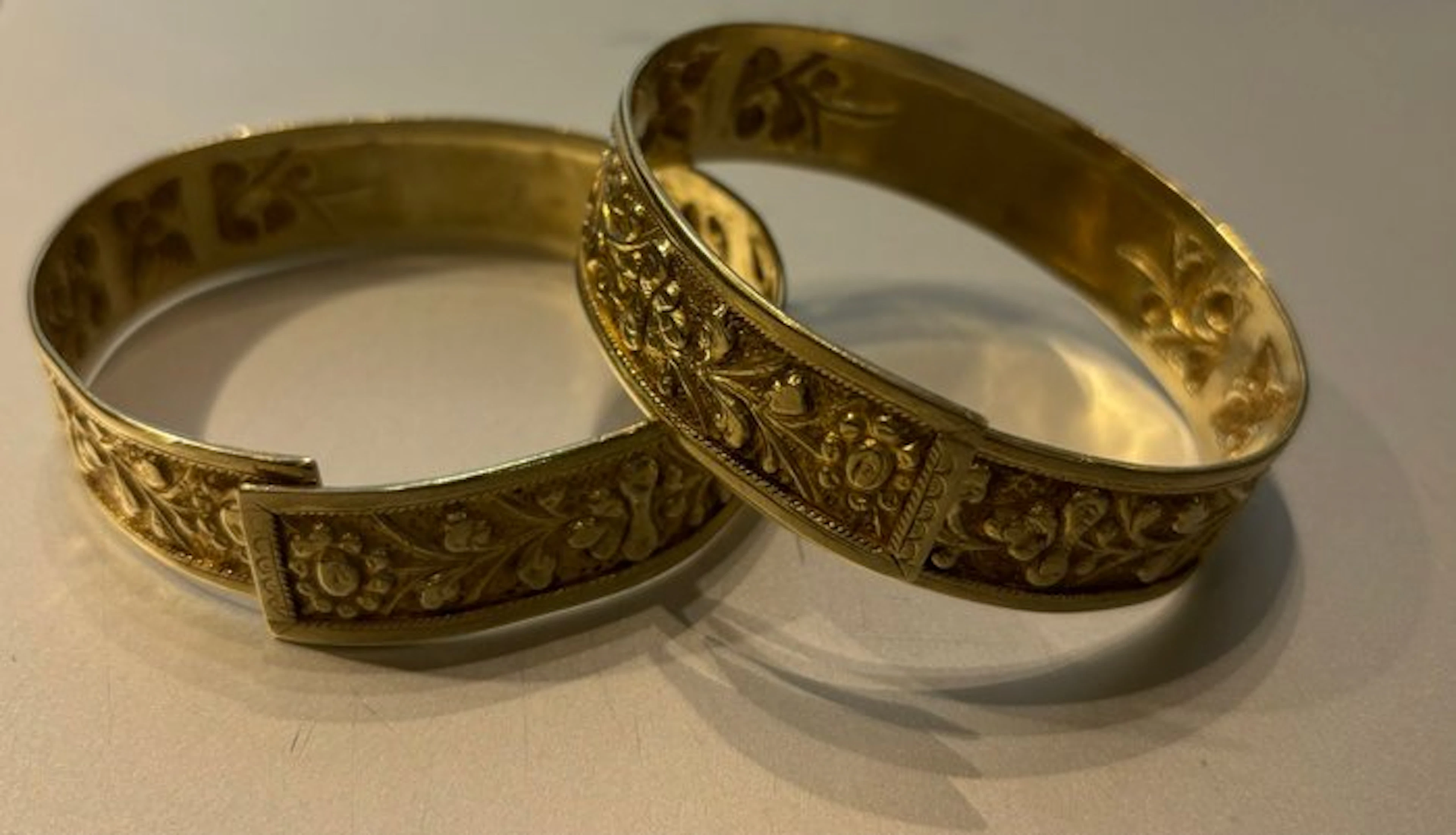 Peranakan bracelets - Gold-plated - Straits region / Malaysia - 19th century