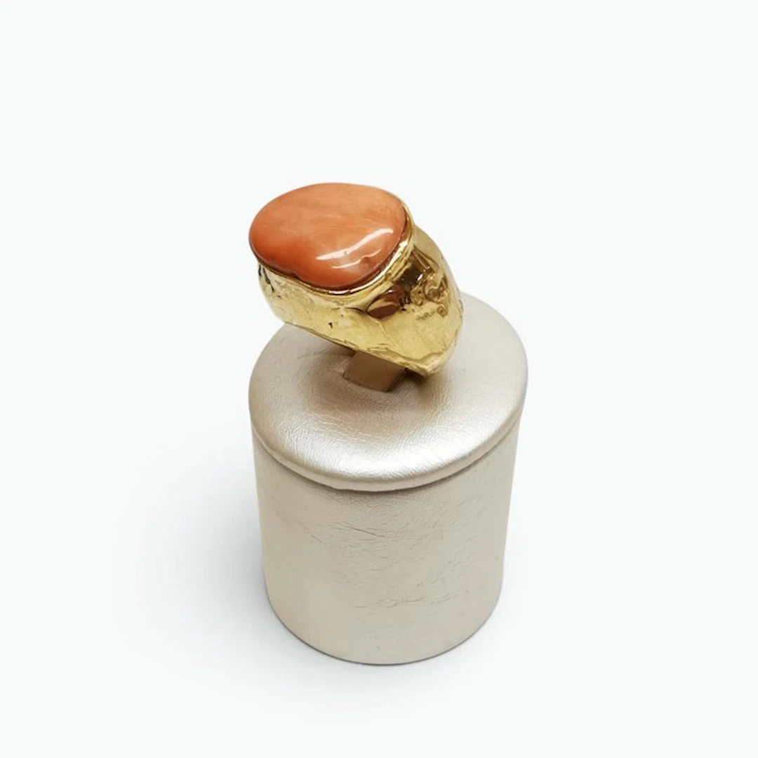 Coral - Bronze - Ring - Italian craftsmanship