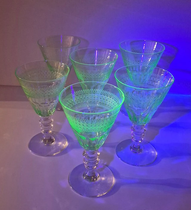Val Saint Lambert - Liquor set for 6 (6) - Crystal