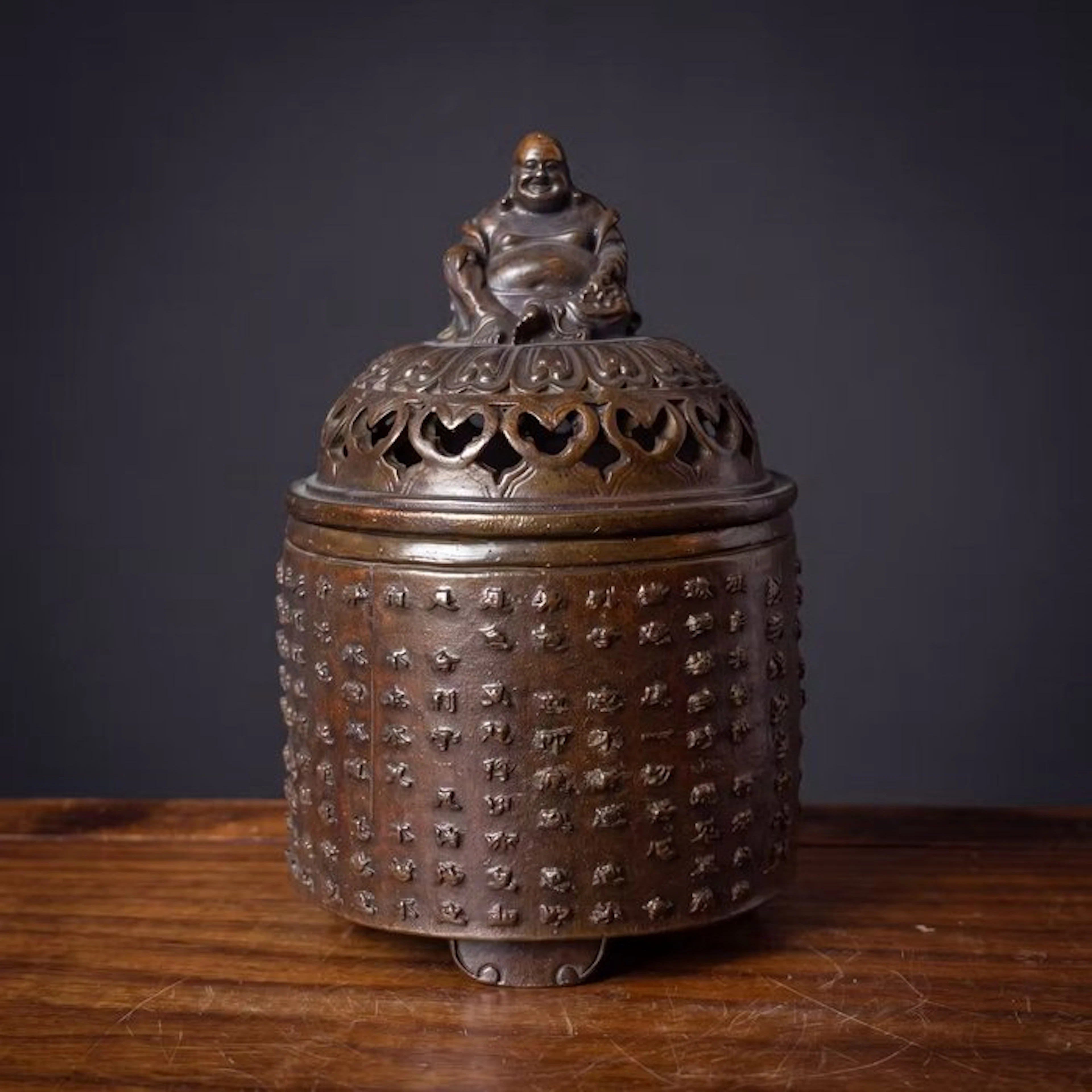 Incense burner - Bronze - Buddha