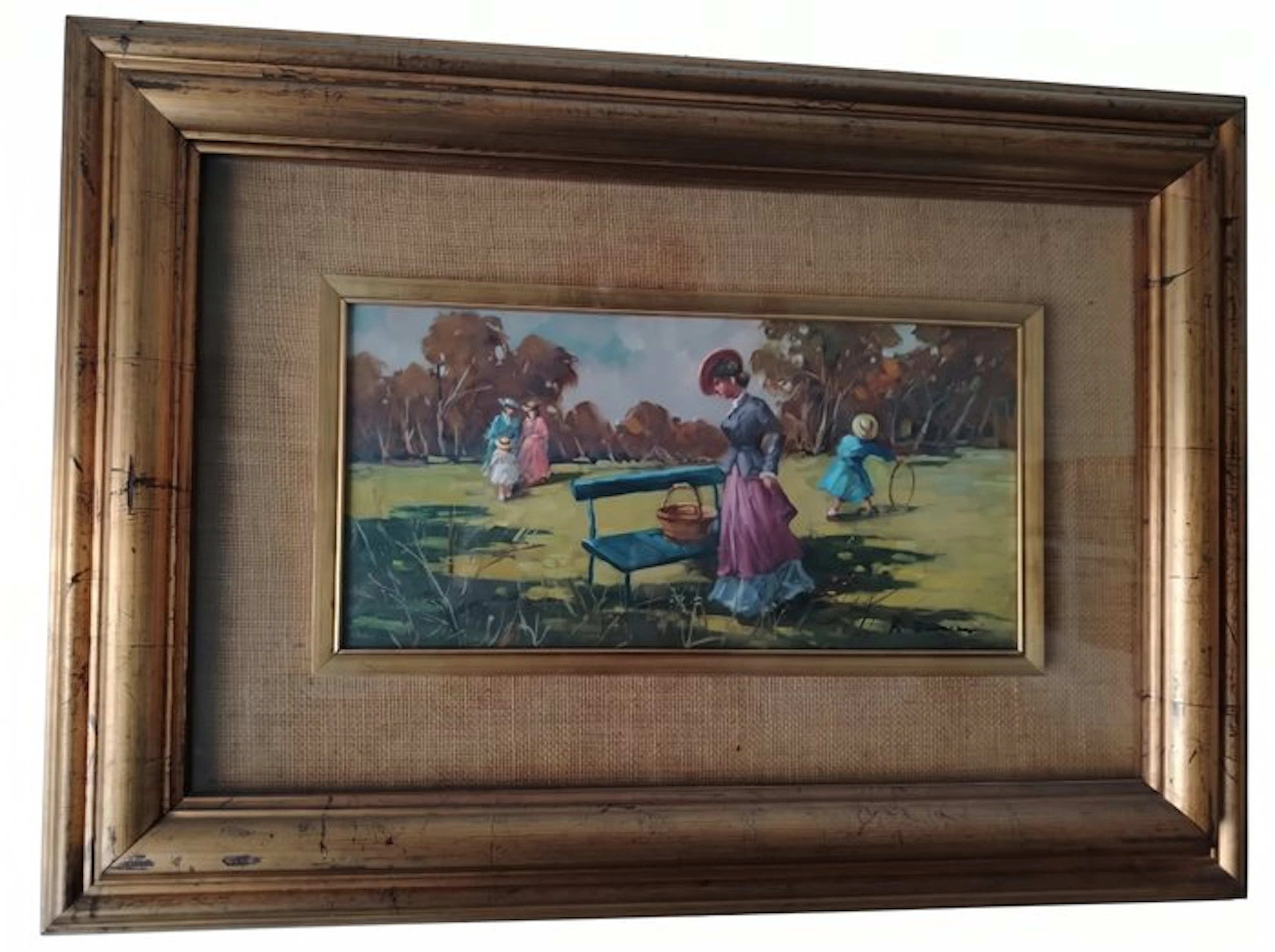 Scuola italiana (XX), Firmato R. Damiani - Dipinto olio su tela Riccardo