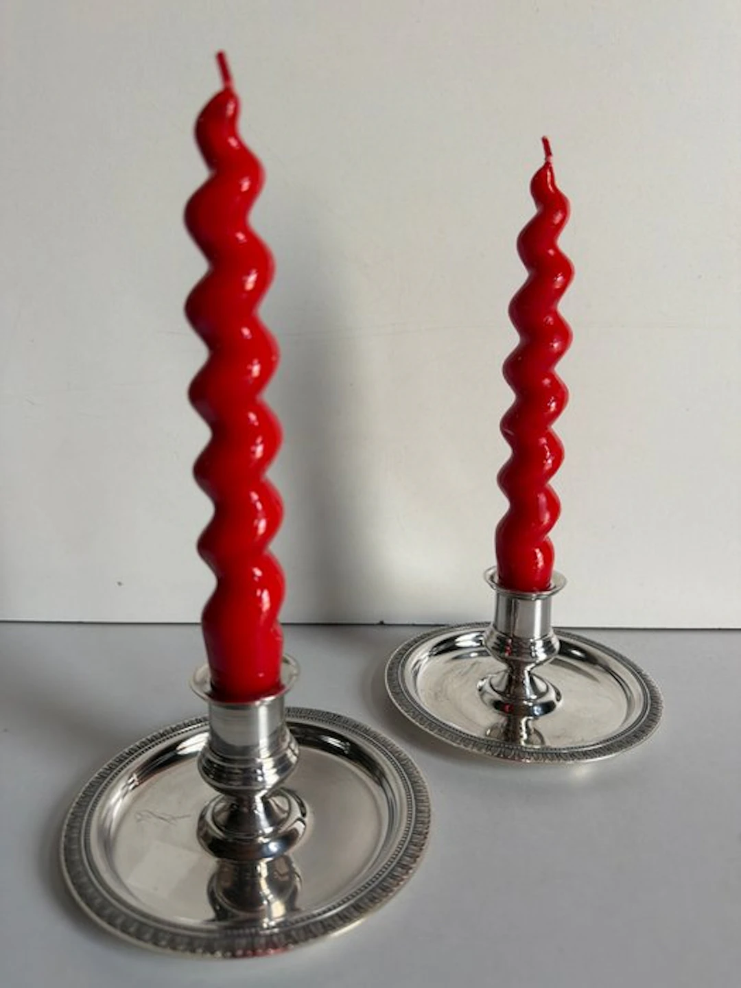 Christofle - Candlestick Exclusive model—“ Malmaison” (2) - Silverplated