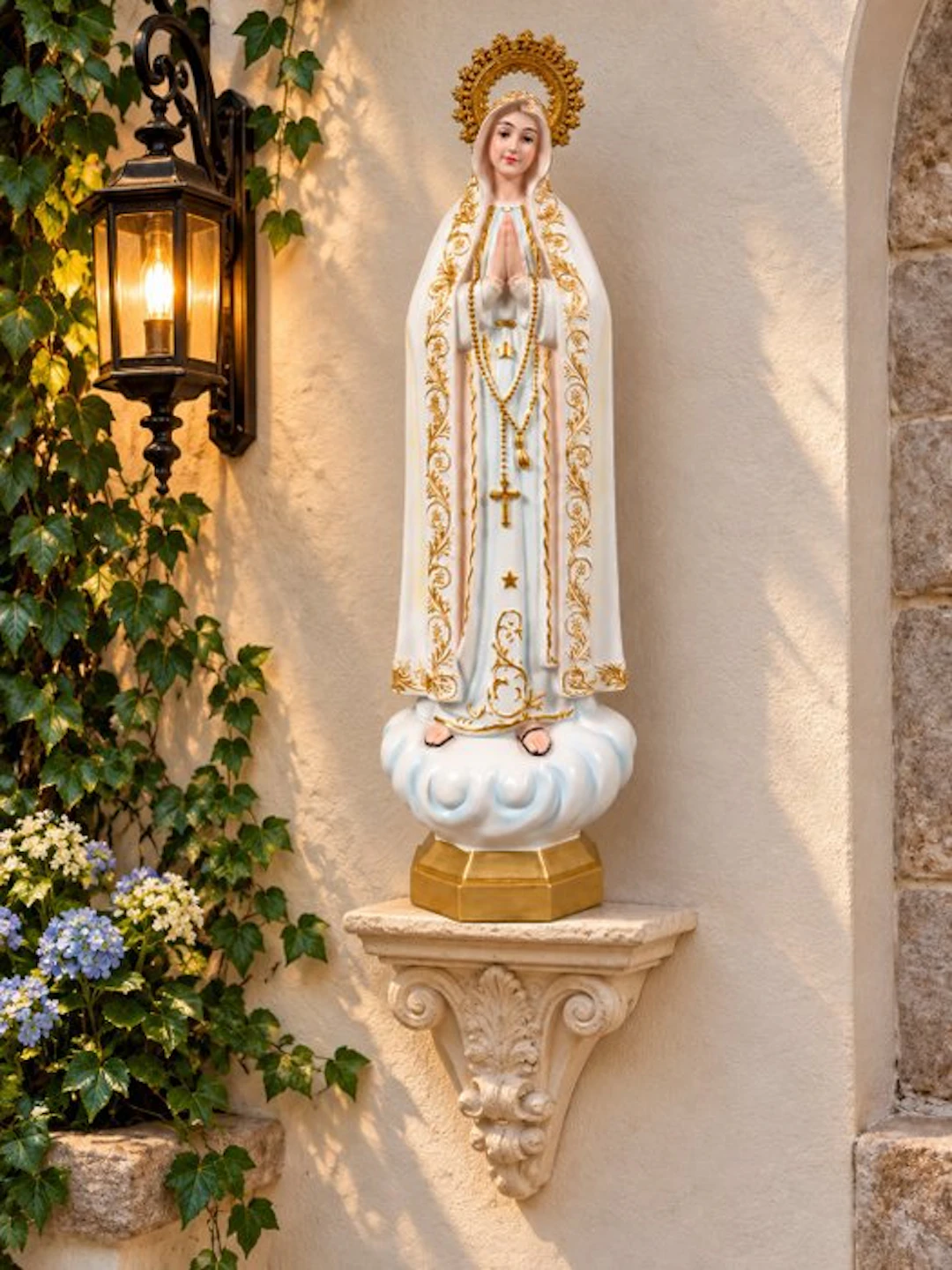 Statue, Fatima 1917 Portugal - 60 cm - Polyresin