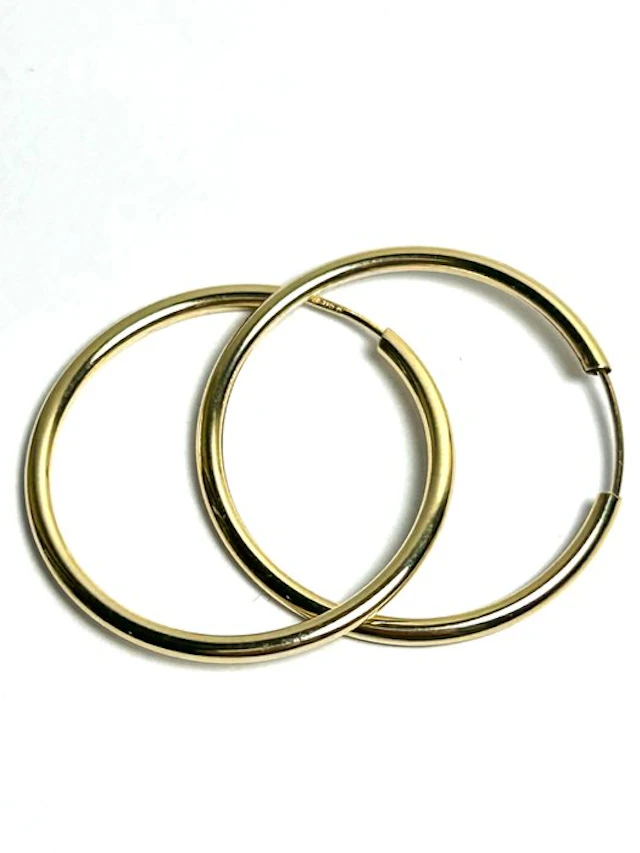 No reserve price - Hoop earrings - 18 kt. Yellow gold