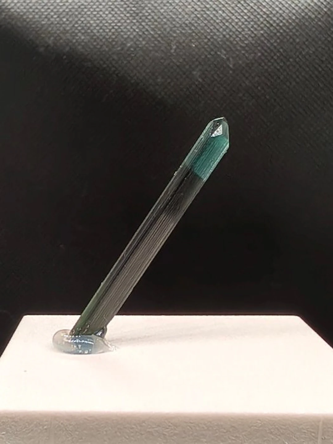 Exceptional Blue Cap Tourmaline Crystal — Vivid Color...