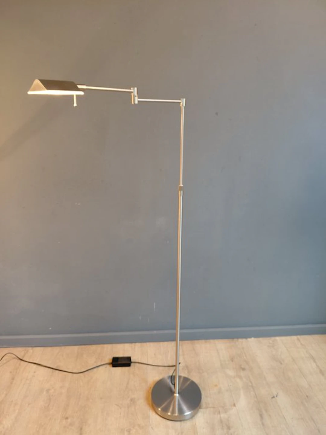 Floor lamp - Metal - Swivel arm - reading lamp