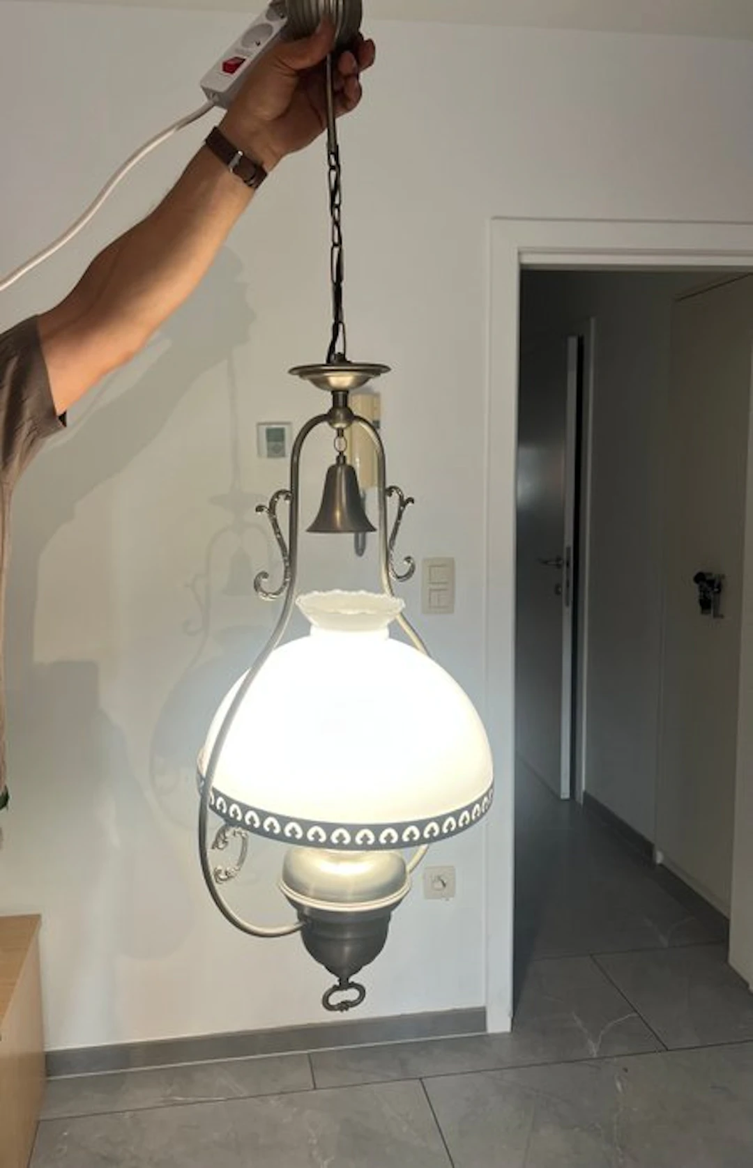 Hanging lamp - Cast brass - Hanging Ceiling Lamp