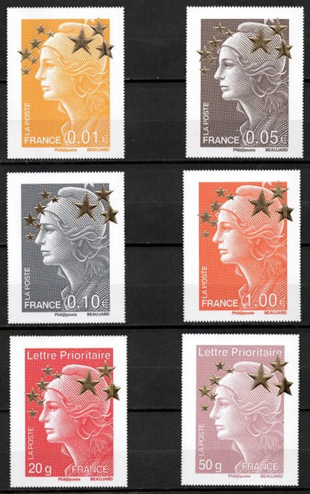 France 2012 - Complete series of the 15 "Maxi Marianne"