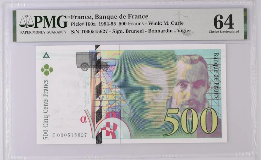 France. - 500 Francs - 1994 - PMG 64 - Pick 160a (No reserve price)