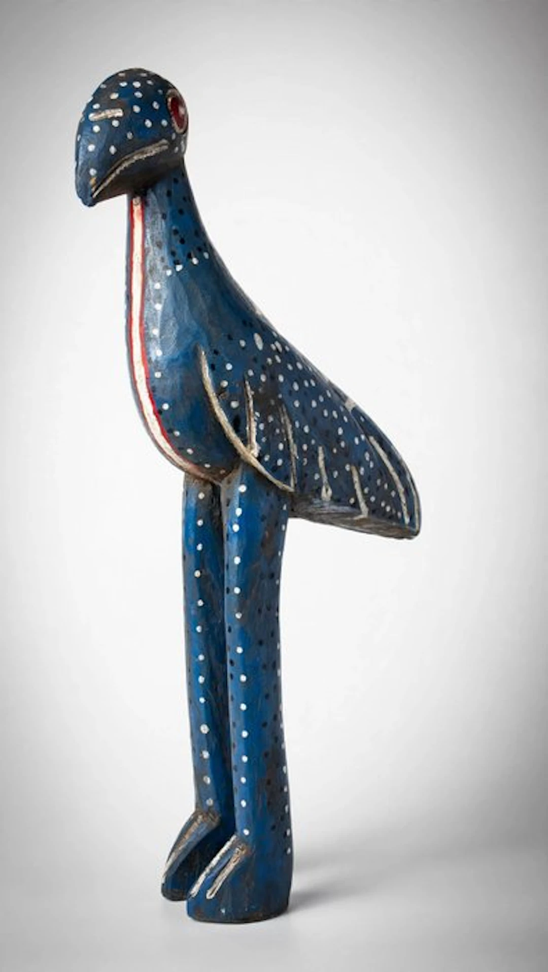Grand oiseau stylisé Dagari / Lobi - Sculpture - Burkina Faso (No