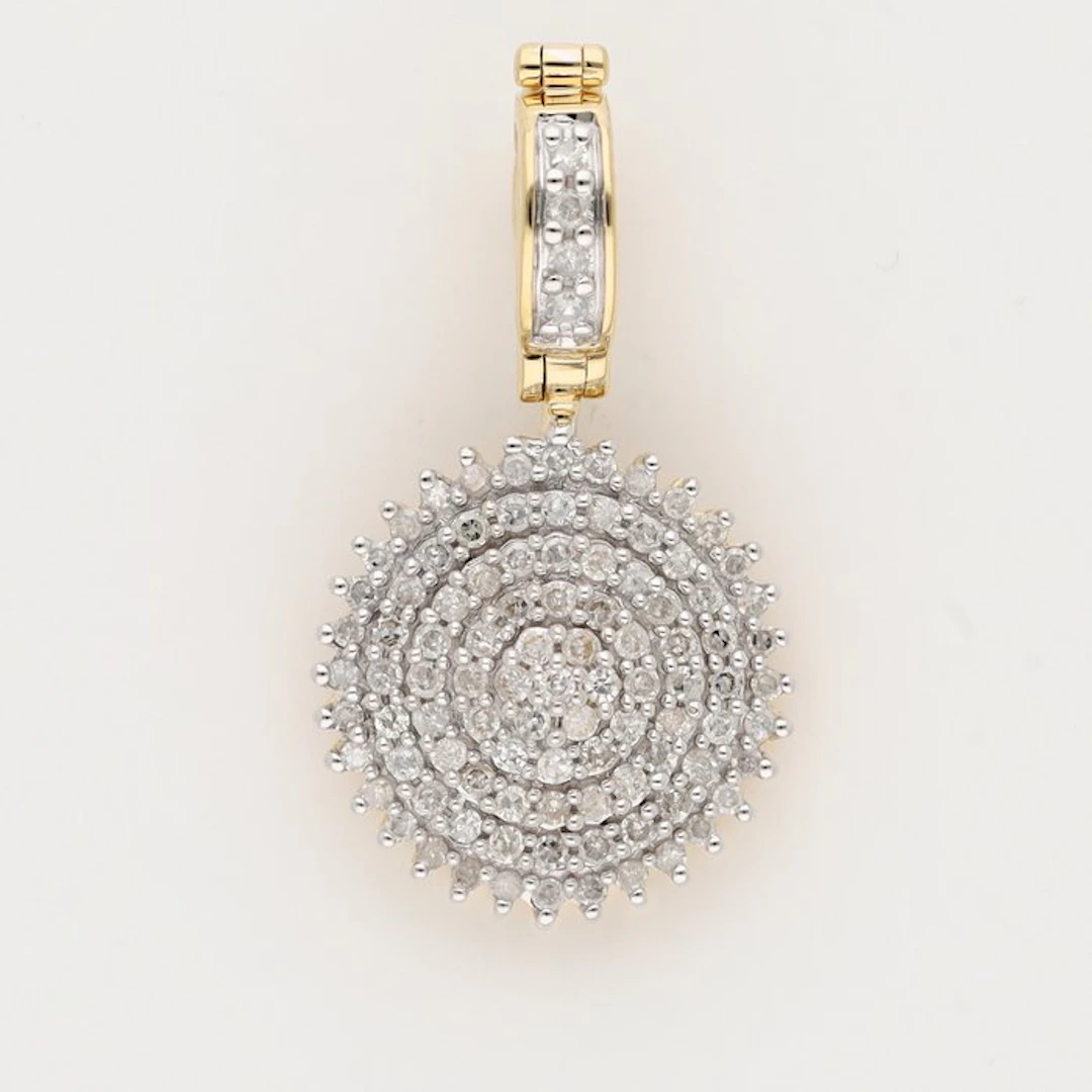 Pendant - 14 kt. Yellow gold Diamond (Natural)