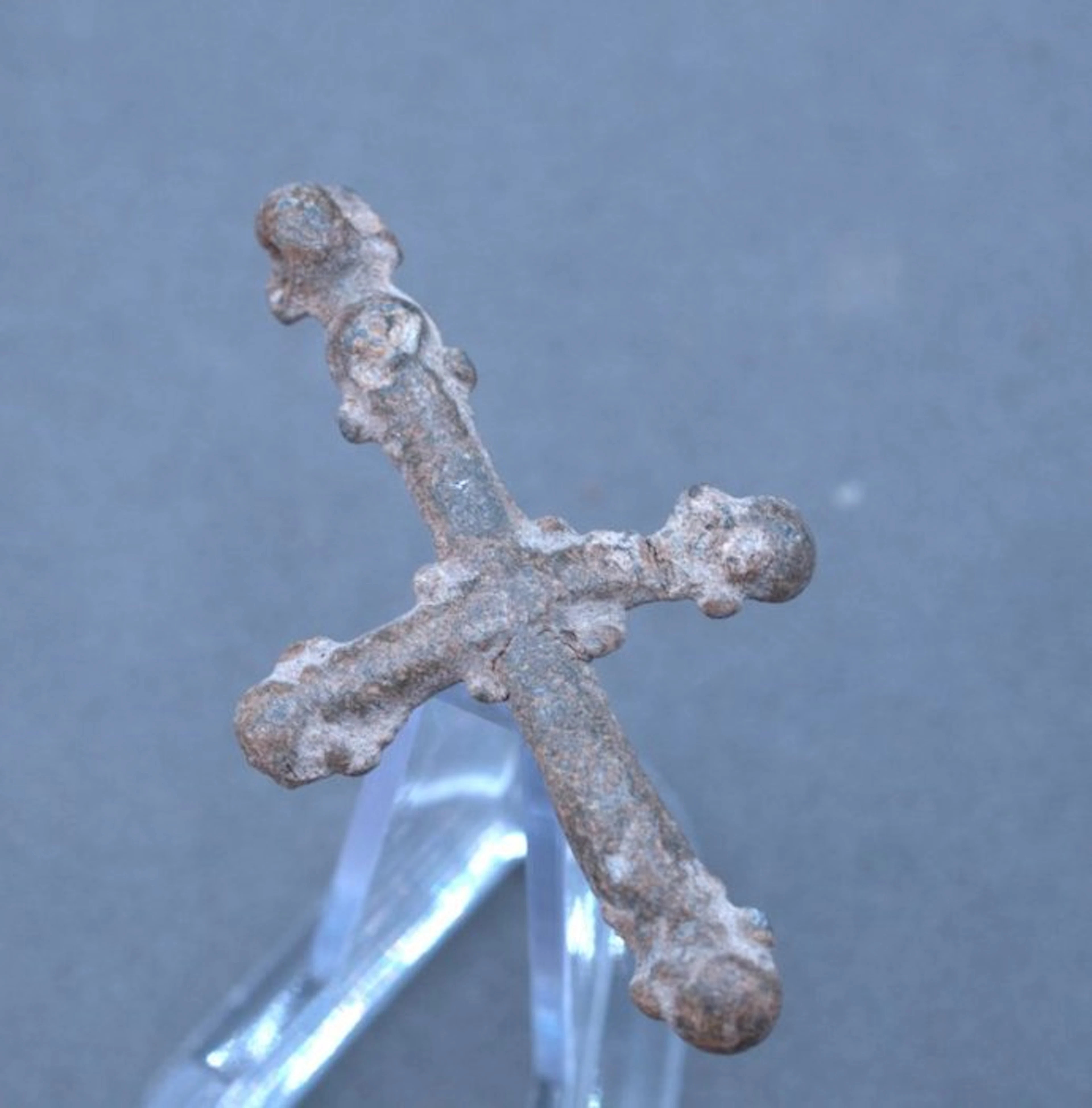 Medieval, Crusaders lead Cross pendant - 39 mm (No reserve price)
