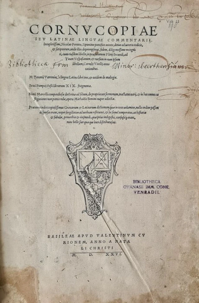 Niccolò Perotti - Cornucopiae