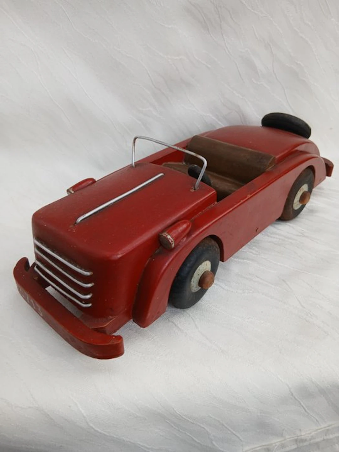 Model sports car - cabriolet - wooden model car 33 cm