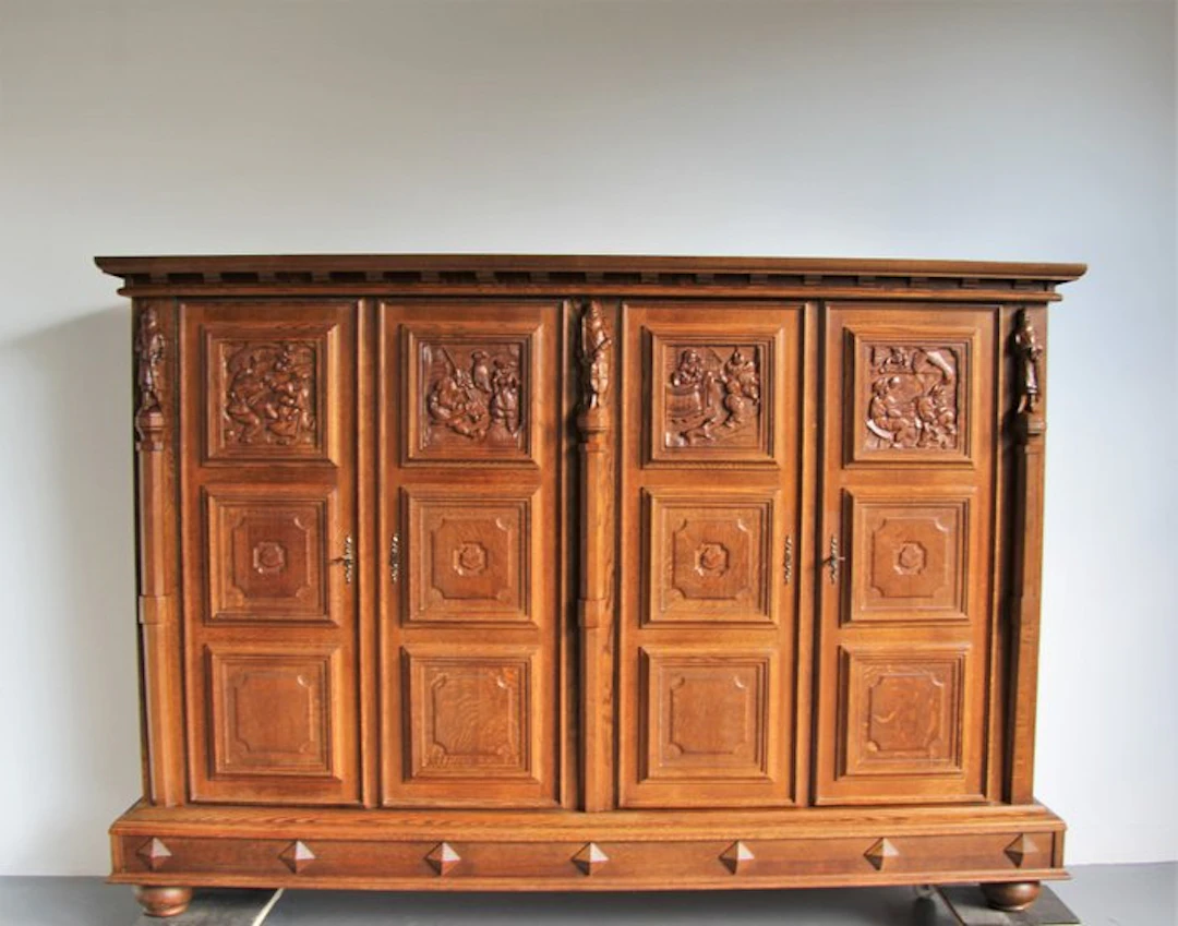 Bookcase - Oak, particleboard - Delivery to the EU is possible.