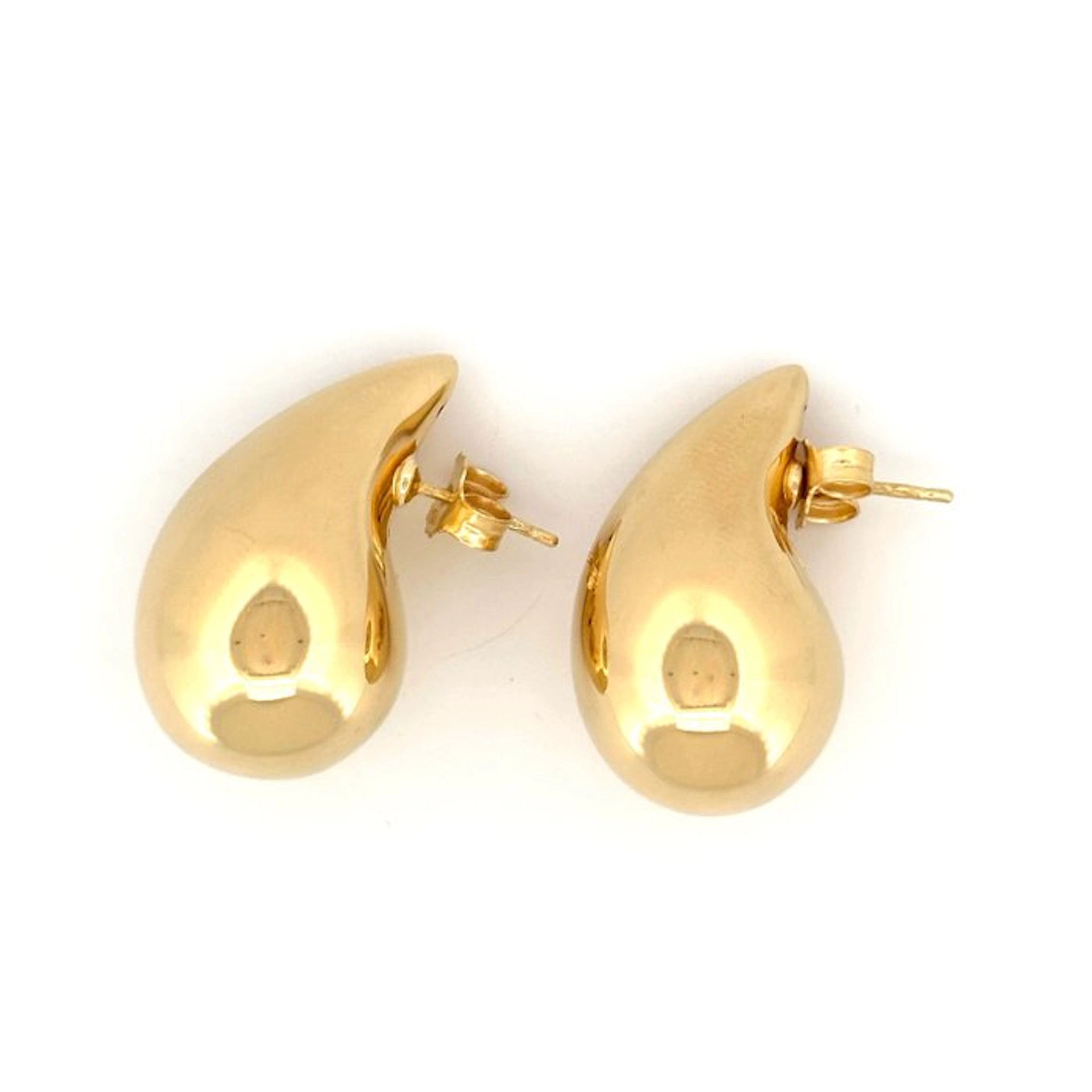 Earrings - 18 kt. Yellow gold - Teardrop