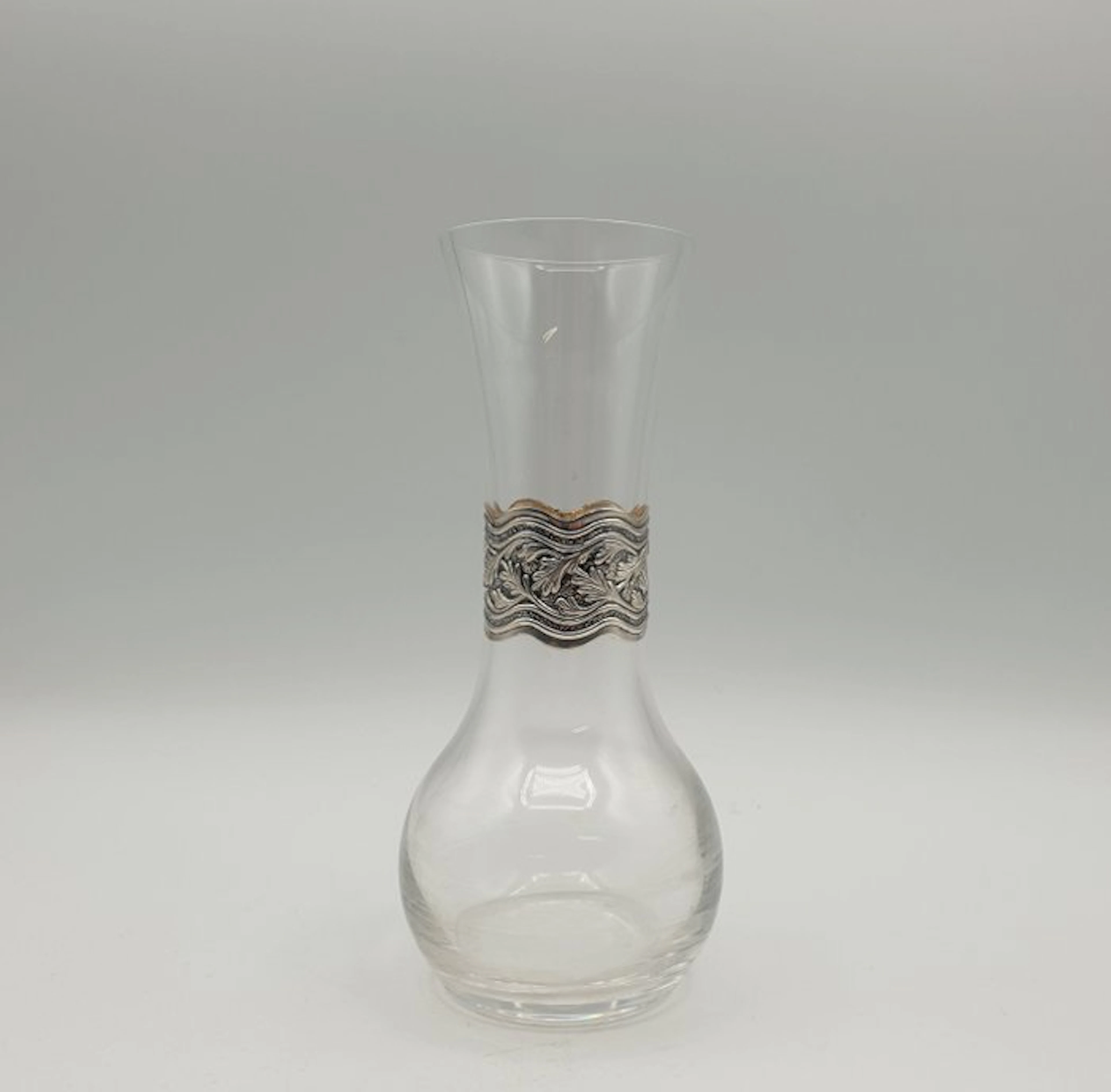 Vaso in Cristallo e Argento 925 - Vase - .925 silver
