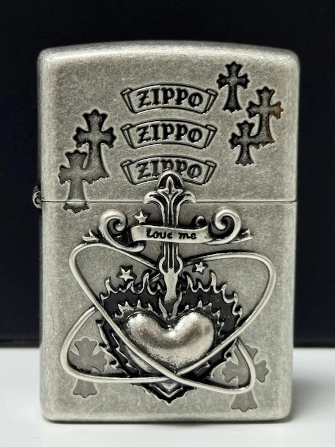 Zippo - Cromo Cuore - No reserve price - Lighter - Brass