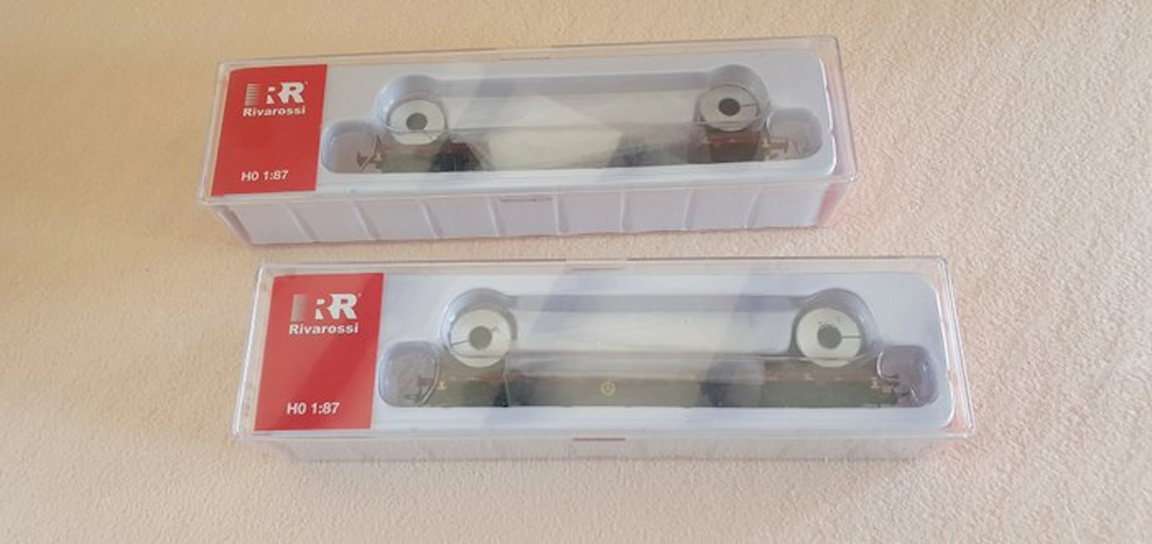 Rivarossi H0 - Model train freight wagon set (2) - FS