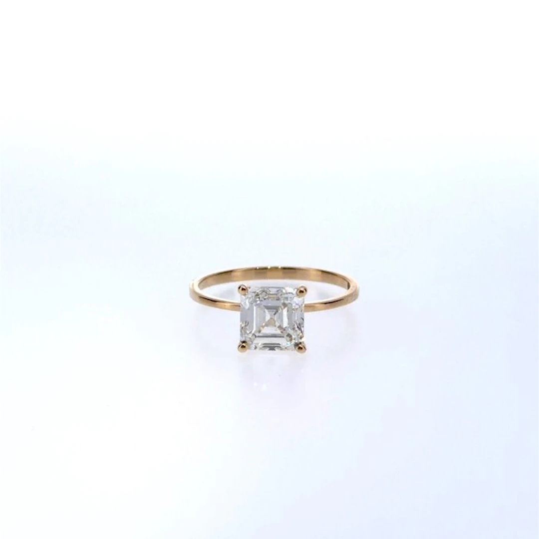 No reserve price - Ring - 14 kt. Yellow gold - 2.11ct. tw. Diamond (Lab-grown)