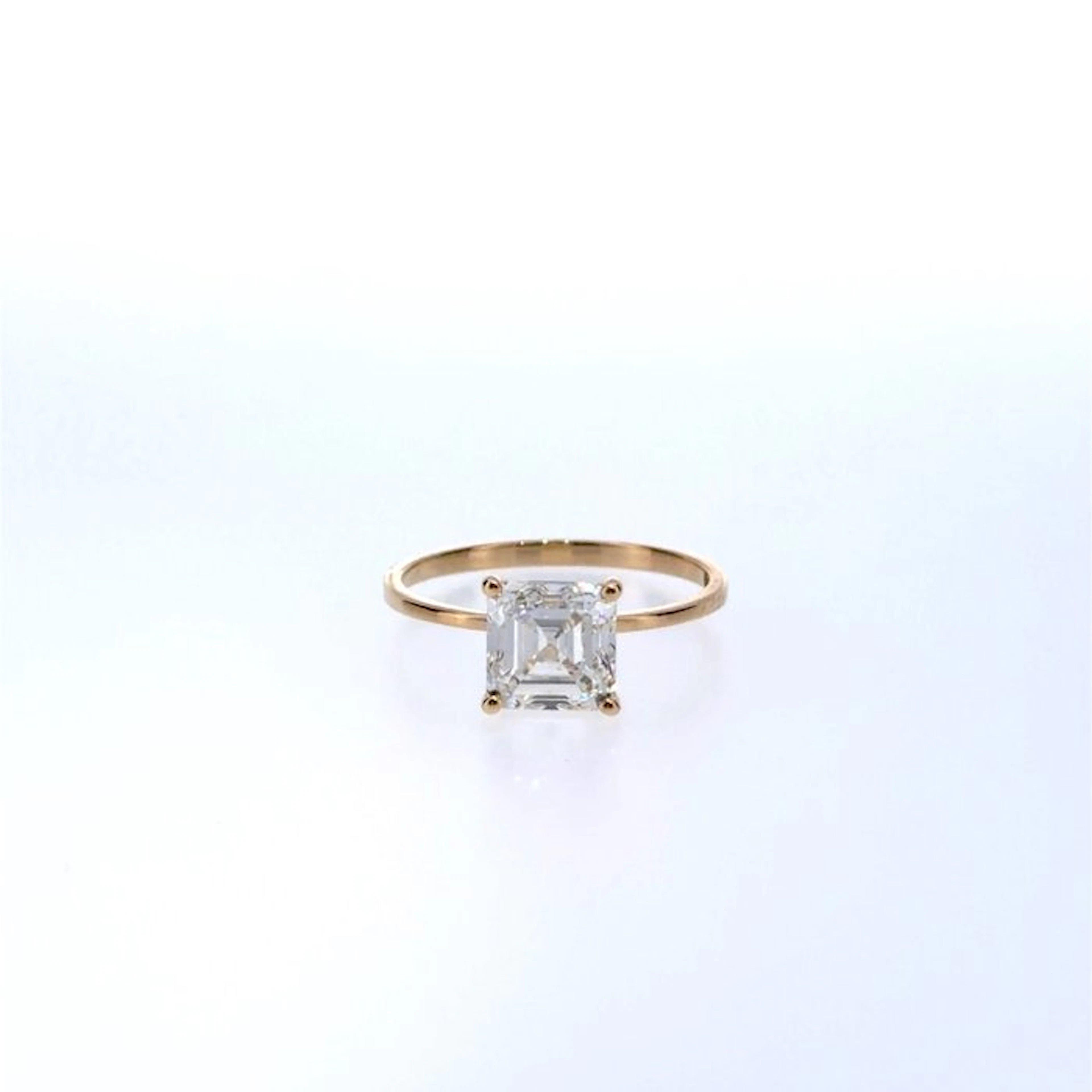 No reserve price - Ring - 14 kt. Yellow gold - 2.11ct. tw. Diamond (Lab-grown)