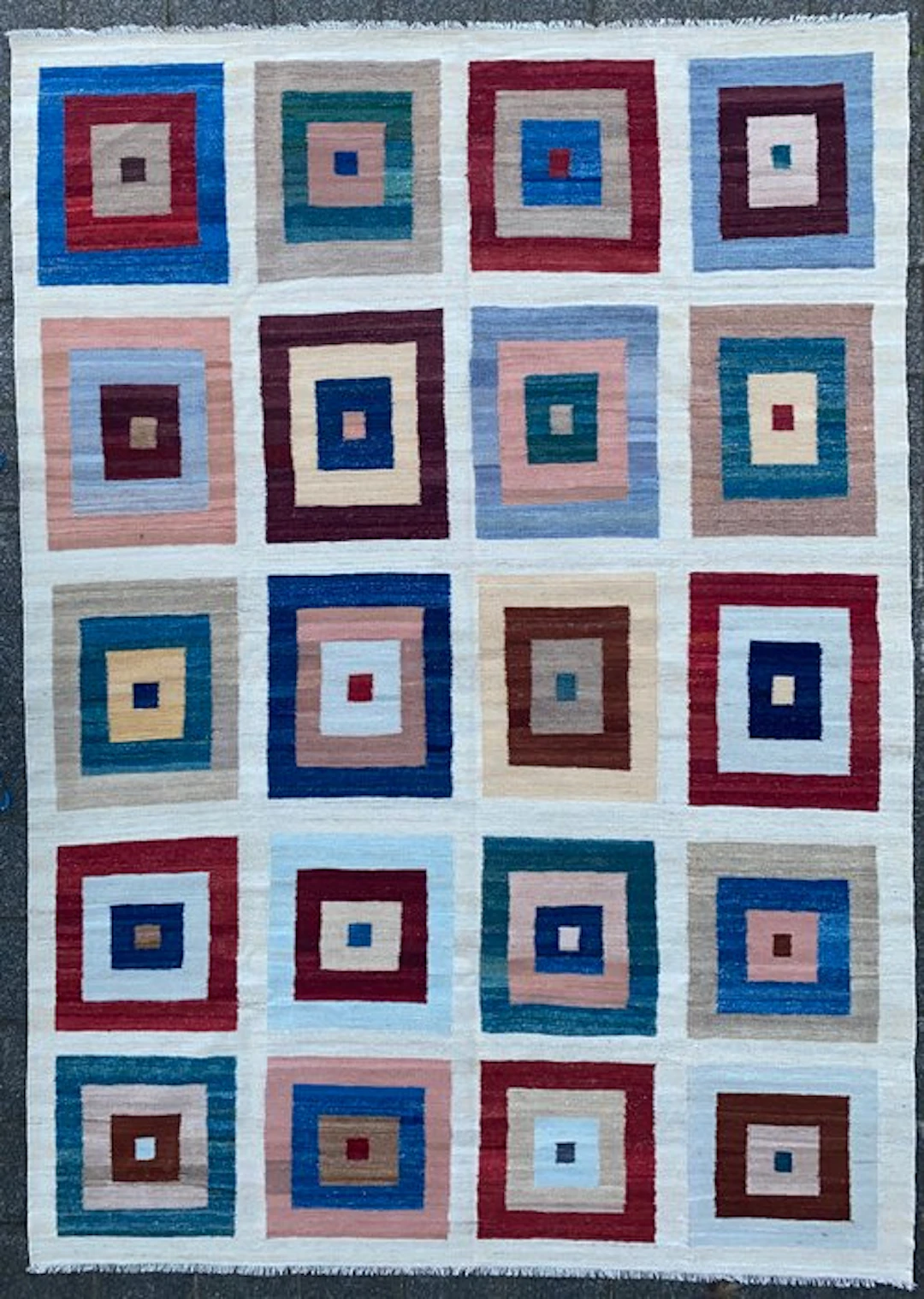 Designer Kilim - Unused - Rug - 356 cm - 254 cm