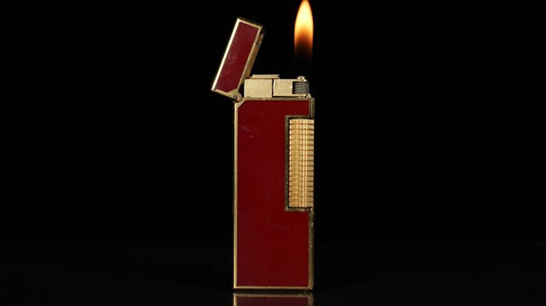 Dunhill - Lacquer Pattern Rollagas Lighter - No reserve...
