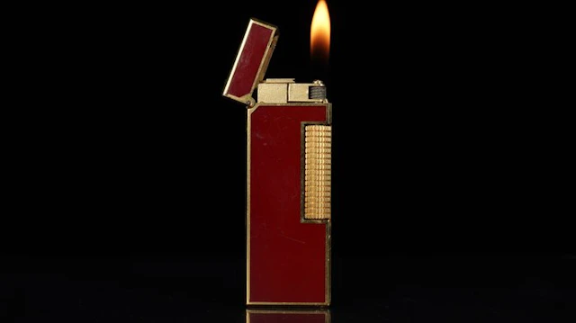 Dunhill - Lacquer Pattern Rollagas Lighter - No reserve...