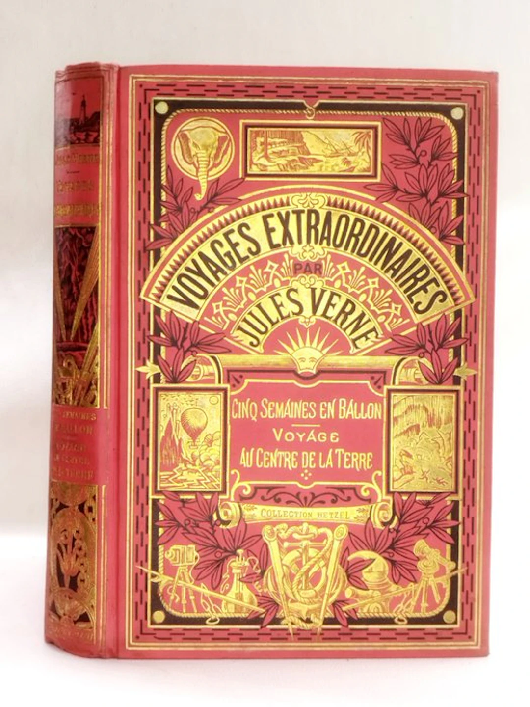 Jules Verne - Cinq semaines en ballon - Voyage au centre de la terre - 1920