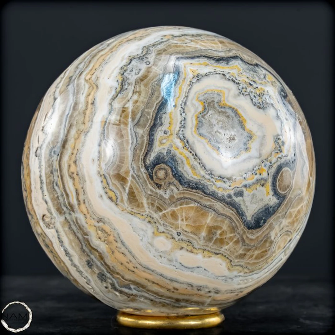 Aragonite - Bumblebee sphere from Pakistan – A...