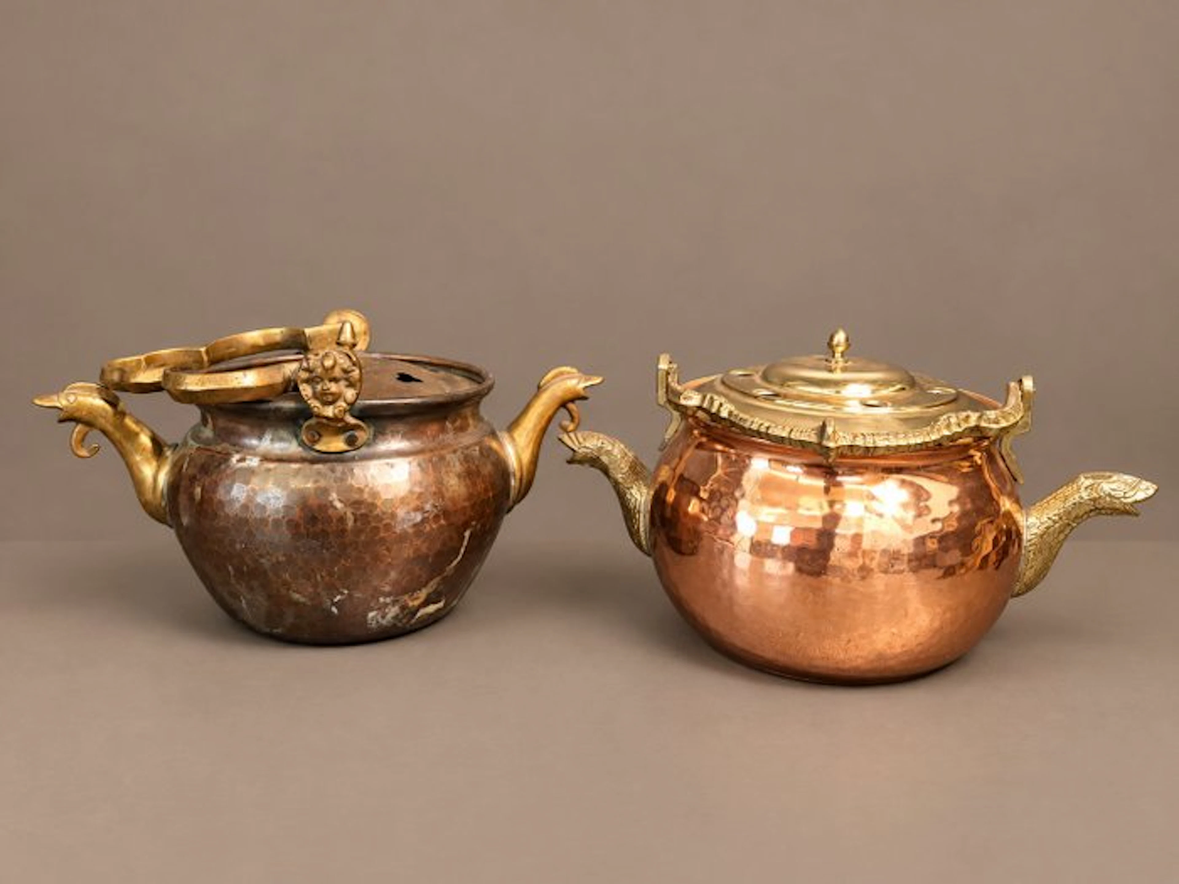 Antique Lavabo (2) - Copper, Brass - Two Lavabo boilers