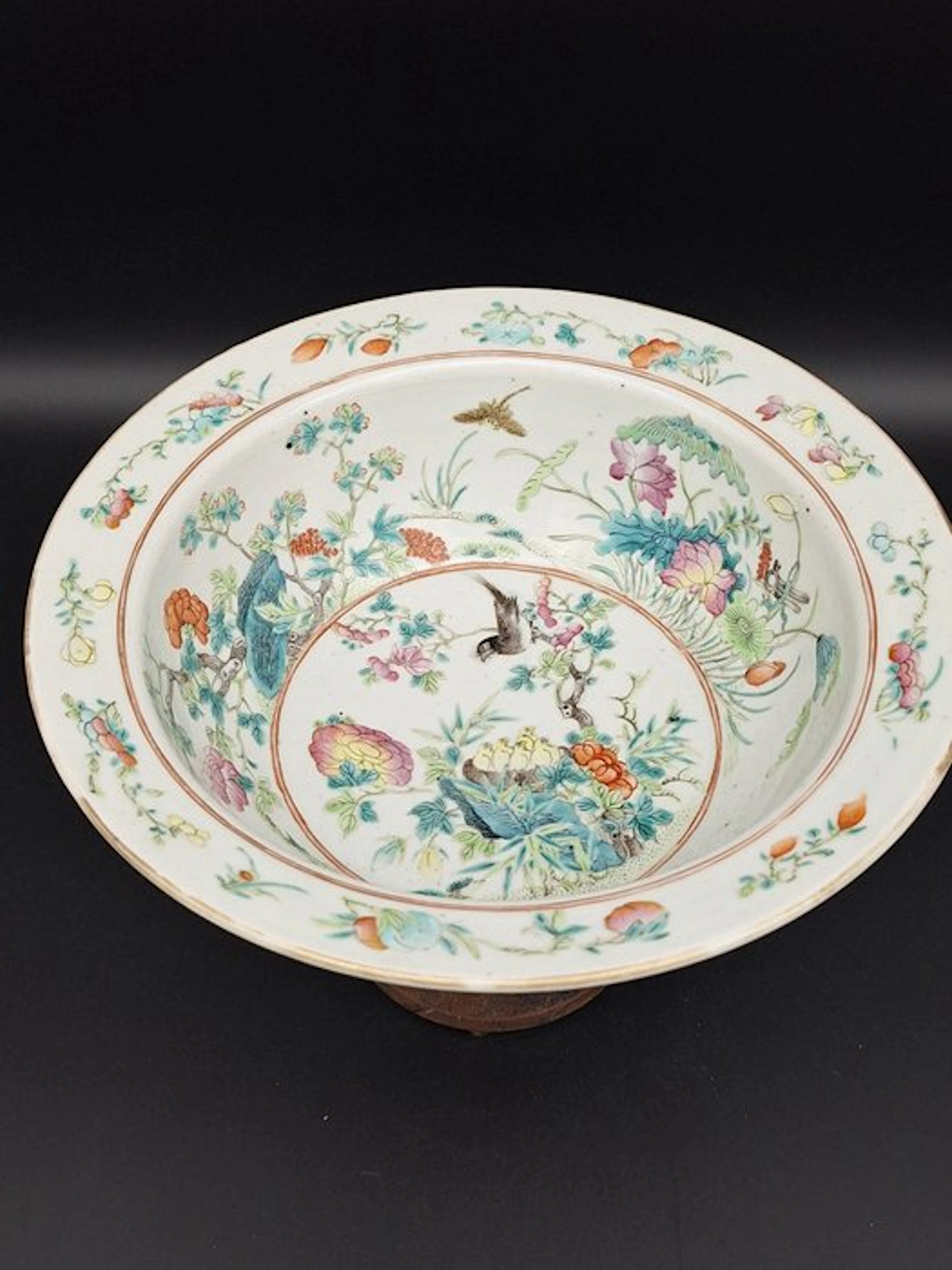 Dish - Porcelain - 19th-century Famille Rose