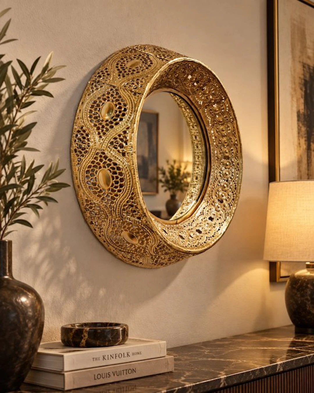 Dubai Style Mirror - Mirror - Steel, Glass