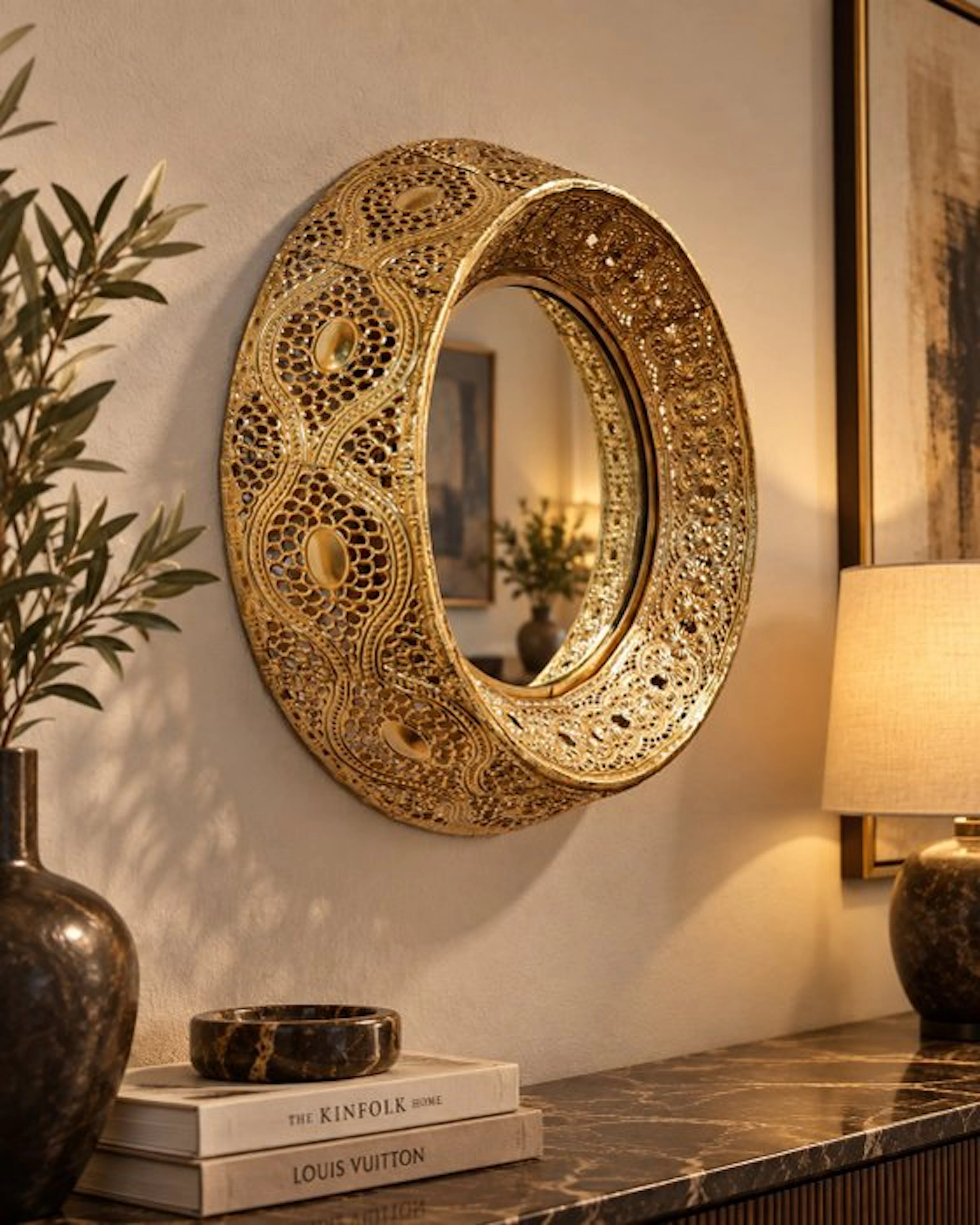 Dubai Style Mirror - Mirror - Steel, Glass